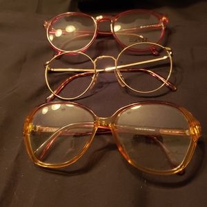 3 Vintage Opty/Carrera ophthalmic frames.